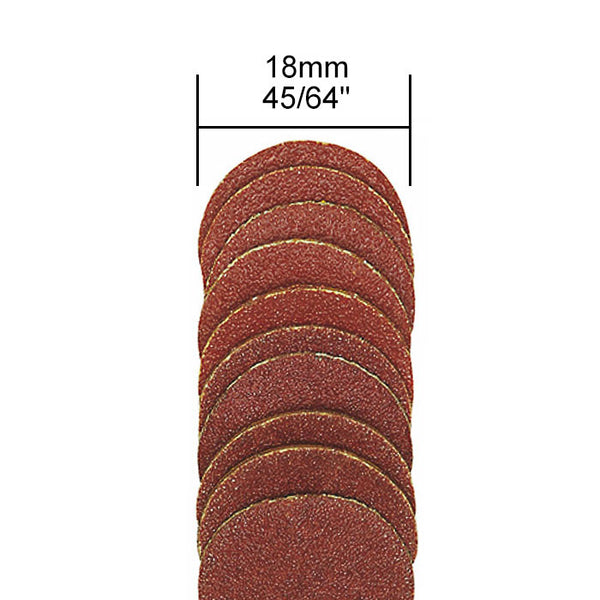 Sanding pad with 10 sanding discs, 5 each 120 and 150 grit