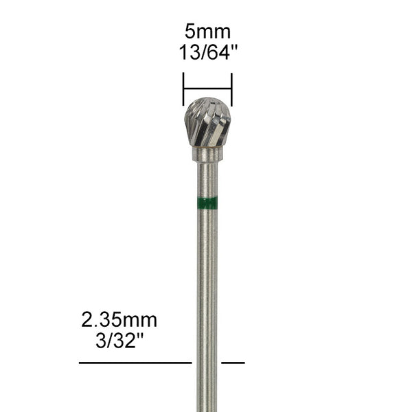 Tungsten carbide milling cutter, Ø 5mm (13/64")