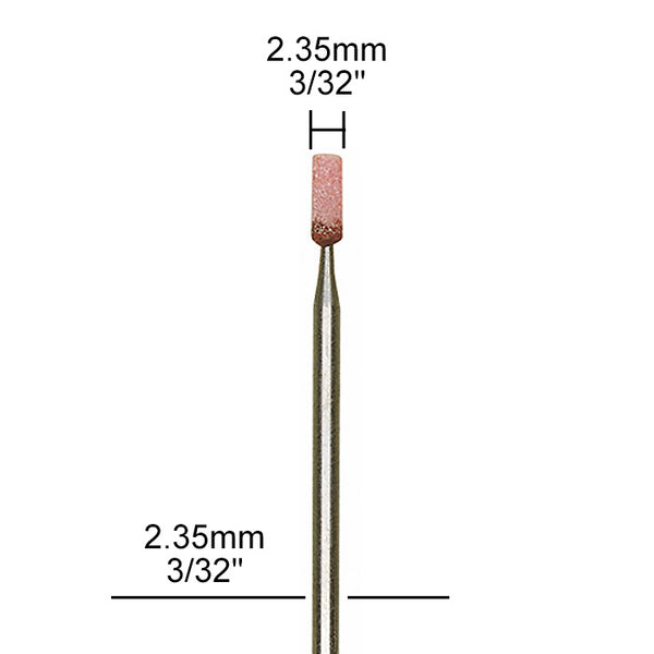 Aluminum-oxide mounted points cylinder, 5 pcs.
