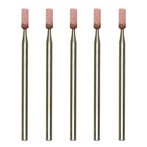 Aluminum-oxide mounted points cylinder, 5 pcs.