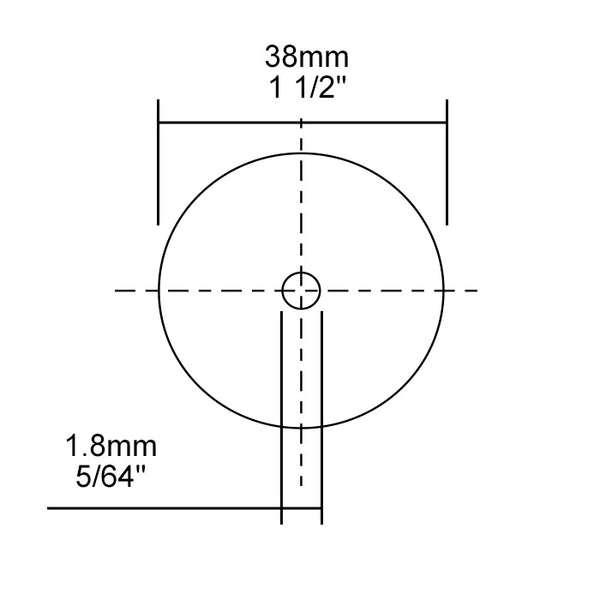 Cut-off-wheels,  Ø 1 1/2" (38 mm), 25 pieces