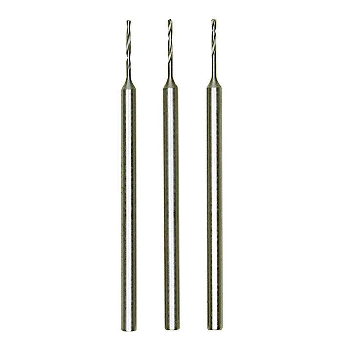 Tungsten vanadium micro twist drills, 3 pcs., Ø 1/32" (0,8 mm)