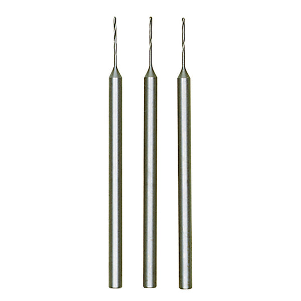 Tungsten vanadium micro twist drills, 3 pcs., Ø 1/64" (0,5 mm)