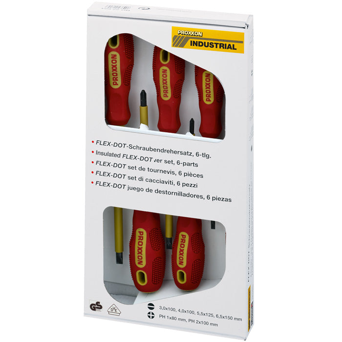 FLEX-DOT 6-piece insulated screwdriver set