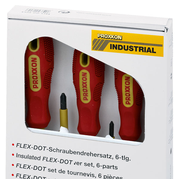 FLEX-DOT 6-piece insulated screwdriver set