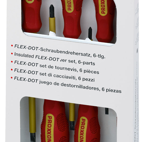 FLEX-DOT 6-piece insulated screwdriver set