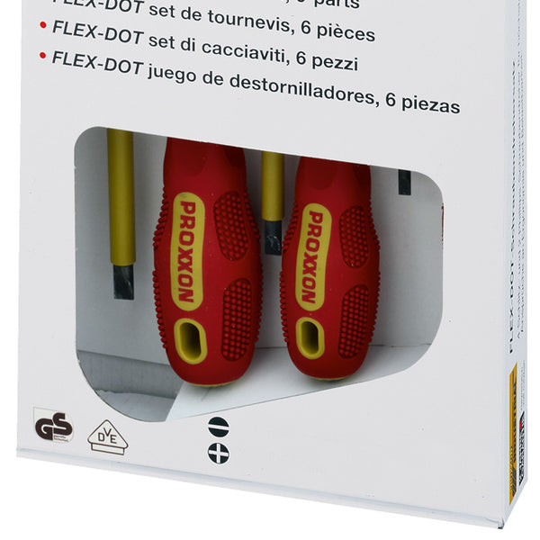 FLEX-DOT 6-piece insulated screwdriver set