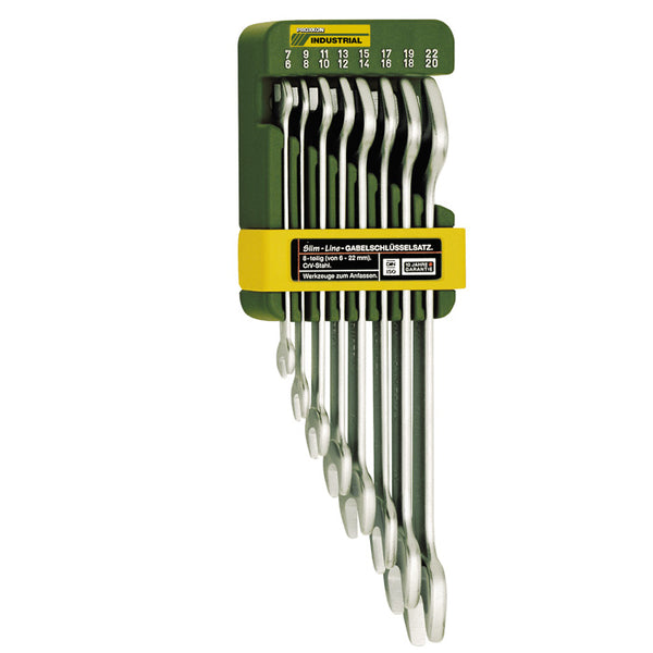 SlimLine flat spanner set in holder