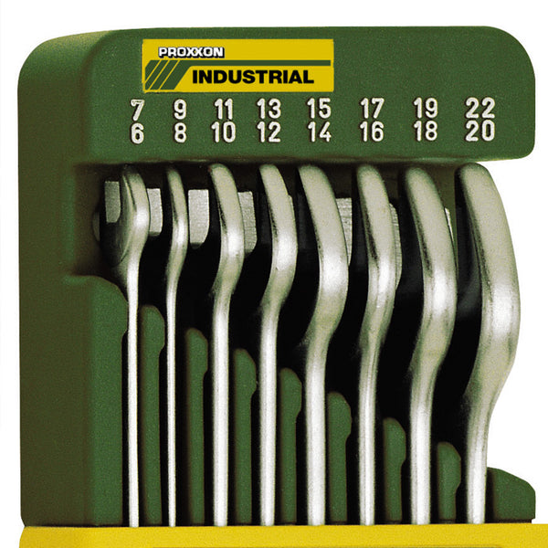 SlimLine flat spanner set in holder
