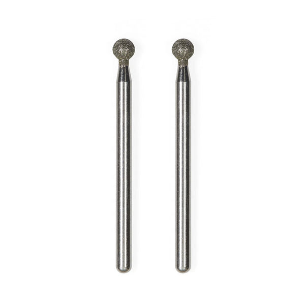 Diamond grinding bits in spherical shape, tip diameter 4,4mm, 2 pcs.