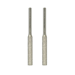 Diamond-coated grinding bits, cylinder, diameter 5mm, 2 pcs.