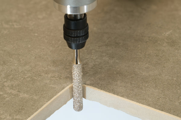 Diamond-coated grinding bits, cylinder, diameter 5mm, 2 pcs.