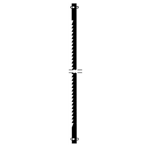 Scroll saw blades for DSH/E, 10 TPI, 12 pcs.