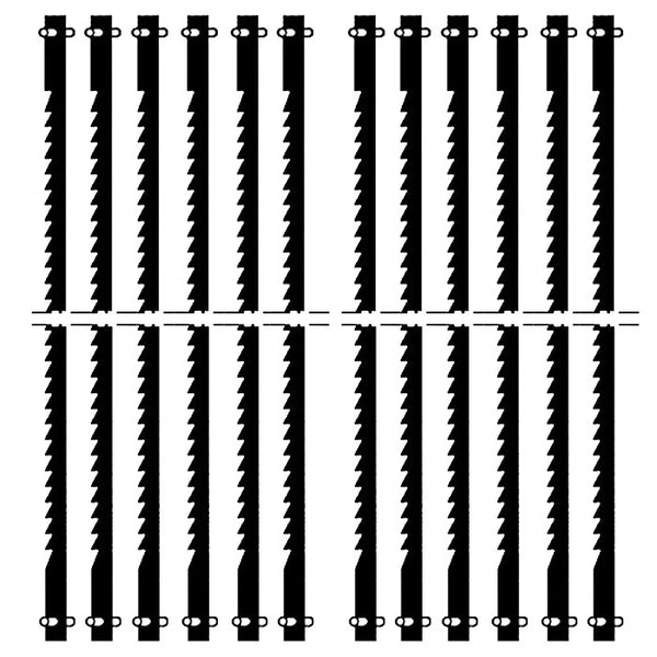 Scroll saw blades for DSH/E, 10 TPI, 12 pcs.