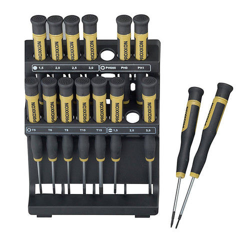 MICRO Screwdrivers, 15 pcs. with holder