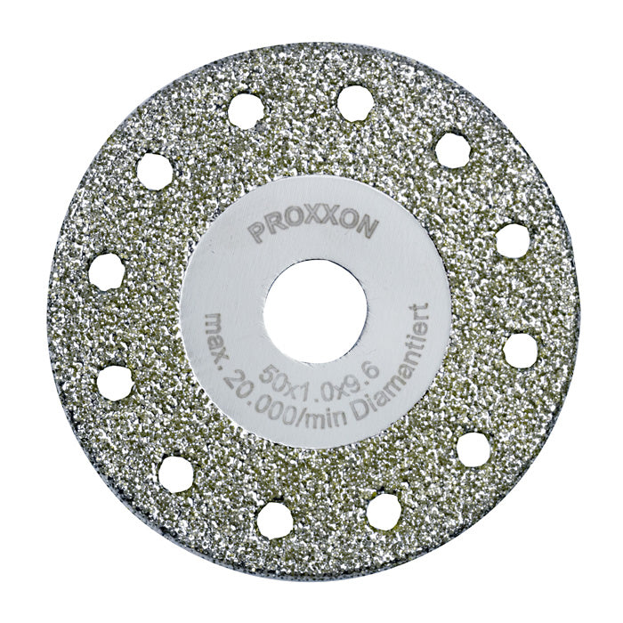 Diamond-coated cutting and roughing disc