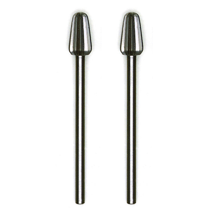 Tungsten vanadium cutter, rounded cone, 2 pcs., Ø 5/32" + 15/64"