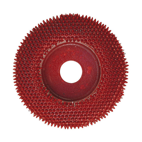 Carving wheel with needle-like tungsten carbide teeth